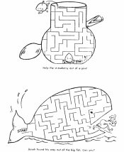 channel maze worksheets