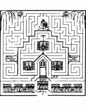 channel maze worksheet for kids