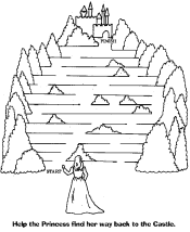 channel maze worksheet for kids
