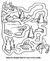 channel maze worksheet for kids