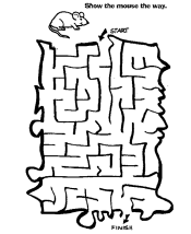 kids maze game worksheets