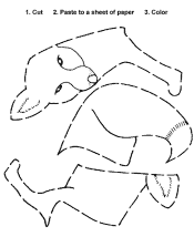 cut-and-paste child activity worksheet