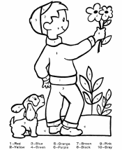 printable color by number worksheets