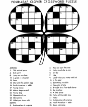 easy crossword puzzle for kids