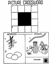 easy crossword puzzles for kids