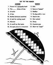 easy crossword puzzles for kids