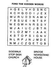 word search puzzle worksheets