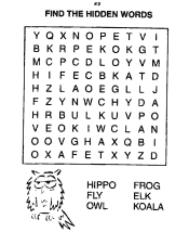 word search puzzle worksheet