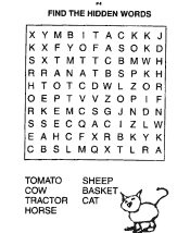 word puzzle worksheet